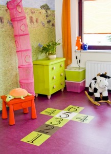 Bild Linoleum Boden Kinderzimmer